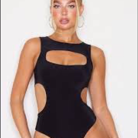 Black Cut Out BodySuit! - Picture 1 of 4